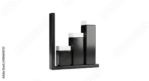 3D Bar Chart Icon