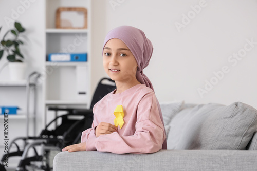 Little girl after chemother...