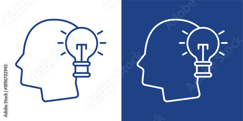 Inspiration Blue And White Icon Style Collection