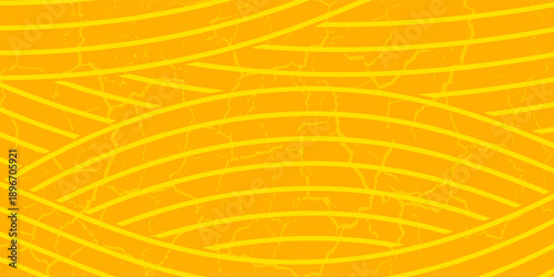 Pasta background, spaghetti abstract geometric pattern. Macaroni yellow poster. Wavy abstract pattern. eps 10.