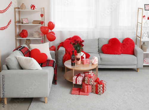 Interior of living room dec...