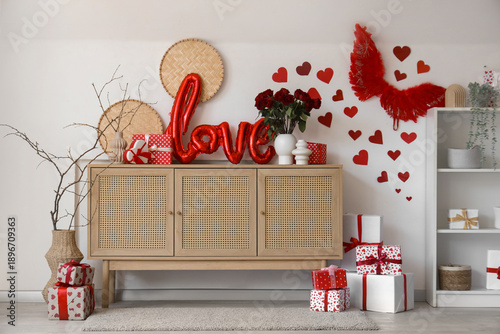 Interior of living room dec...
