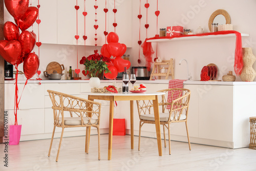 Interior of kitchen decorat...