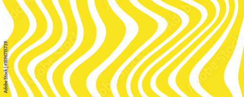 yellow wave background with thick lines modern illustrator