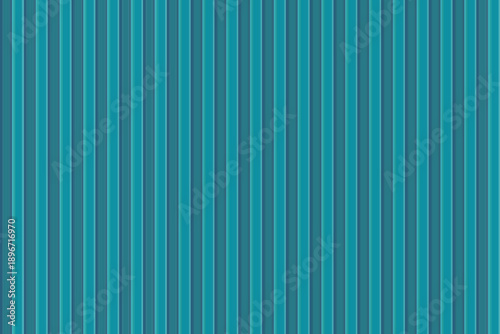 Wall panel with turquoise background. Realistic wooden floor vector illustration.
