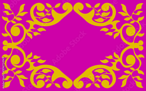 Floral pattern. wood carving pattern
