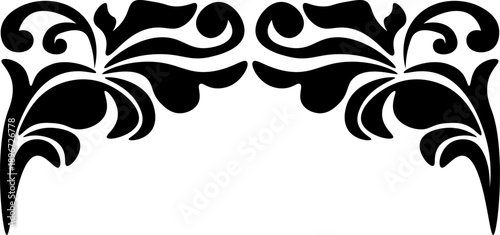 traditional pattern of sumatera. floral pattern with dark color