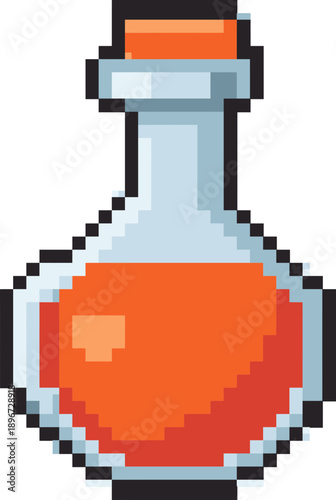 Pixel Art Potion Bottle.