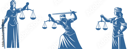Themis with scales of justice and law, scale of justice and law vector art, symbol of justice template vector, world day of social justice	