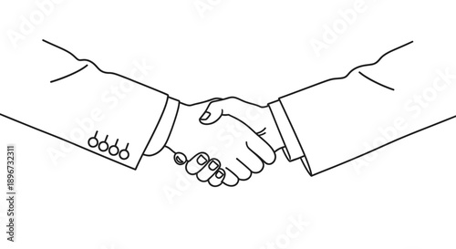 two anonymous individuals in business attire engage in a firm handshake symbolizing a successful deal partnership and professional collaboration