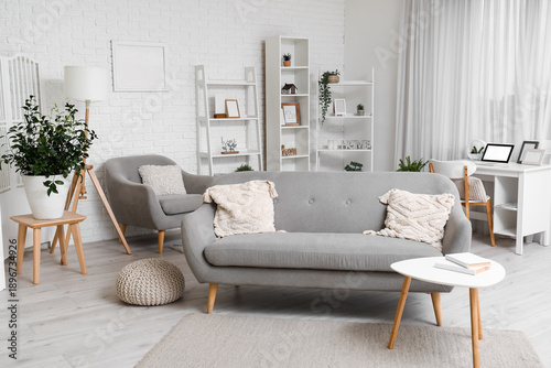 Interior of modern living r...