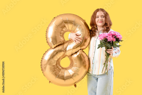 Beautiful young woman with ...