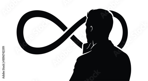 silhouette of pregnant woman with a gift