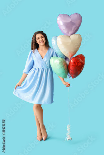 Beautiful young woman with ...