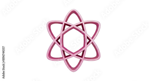 Pink Atom Symbol