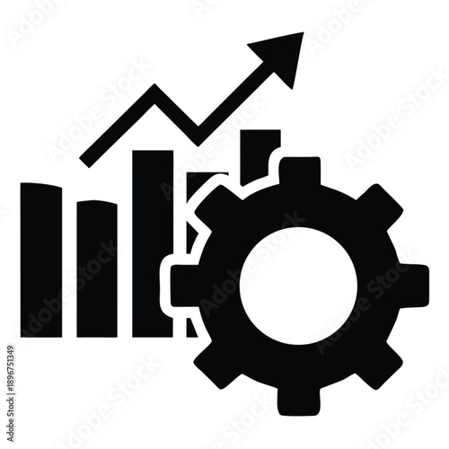 3D vector illustration of mechanical metal gear wheels representing an industrial engineering cogwheel mechanism for business and technology machinery concepts