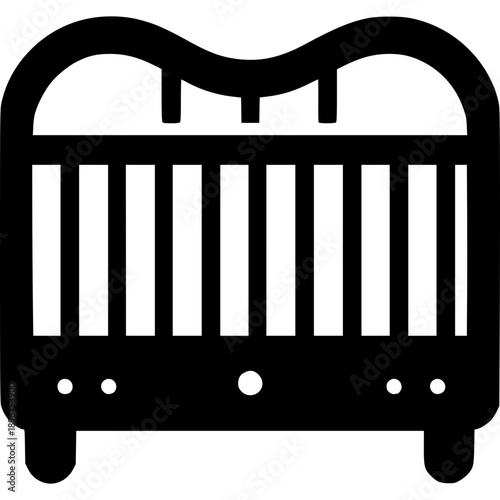 Baby Crib Vector