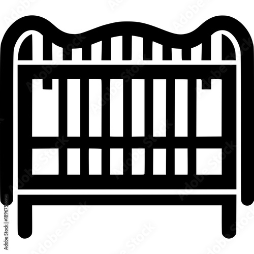 Baby Crib Vector