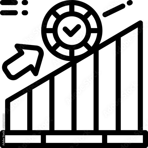 struggle line icon. Clean and minimalist vector icon for websites, mobile apps, presentations, and logos. Fully scalable and customizable for any project.