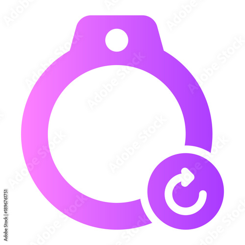 circular arrow gradient icon