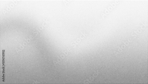 Halftone gradient pattern, dithered texture background, black and white dot overlay Vector