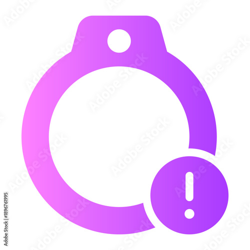 warning gradient icon