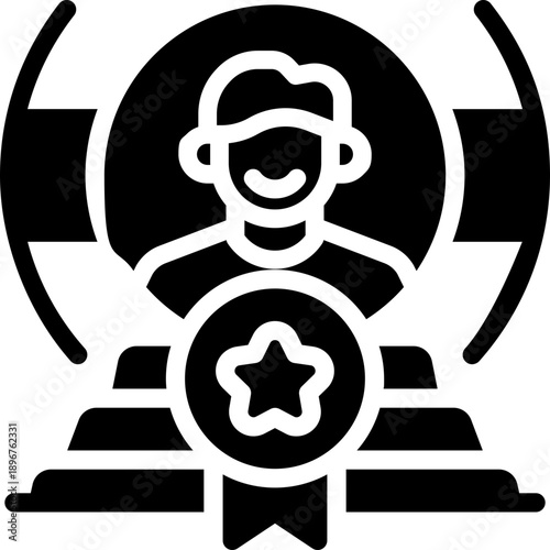 outstanding glyph icon. Strong and solid vector icon for websites, mobile interfaces, presentations, and visual branding. High quality and easy to edit.