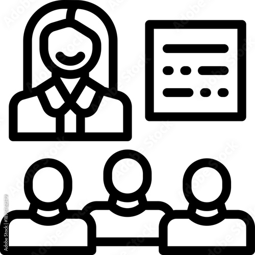 team line icon. Clean and minimalist vector icon for websites, mobile apps, presentations, and logos. Fully scalable and customizable for any project.