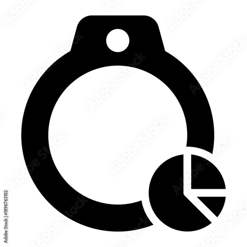 pie chart glyph icon