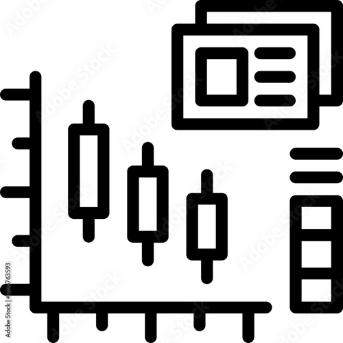 stock line icon. Clean and minimalist vector icon for websites, mobile apps, presentations, and logos. Fully scalable and customizable for any project.