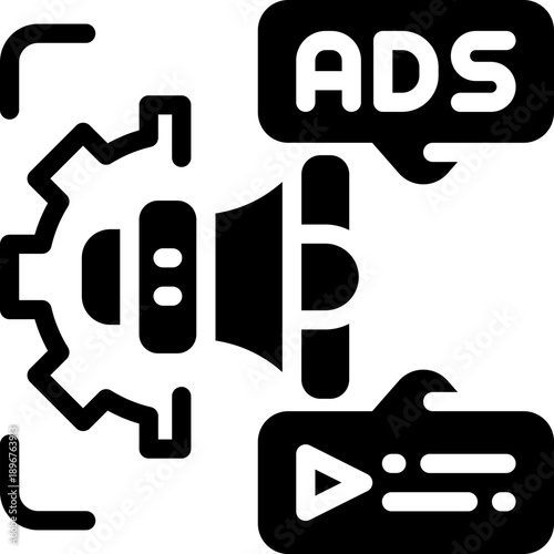 cms glyph icon. Strong and solid vector icon for websites, mobile interfaces, presentations, and visual branding. High quality and easy to edit.