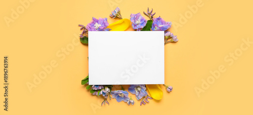 Composition with blank card...