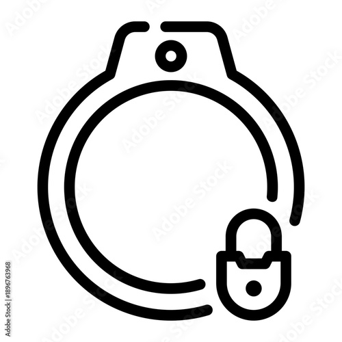 padlock line icon