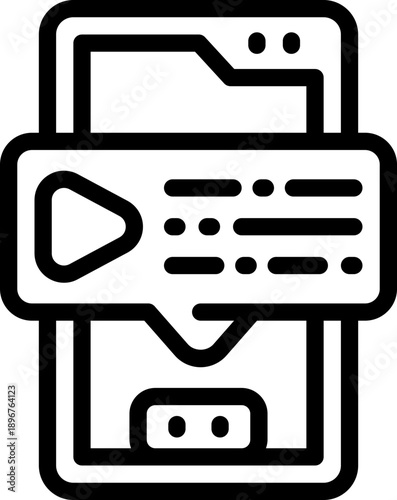 comment line icon. Clean and minimalist vector icon for websites, mobile apps, presentations, and logos. Fully scalable and customizable for any project.