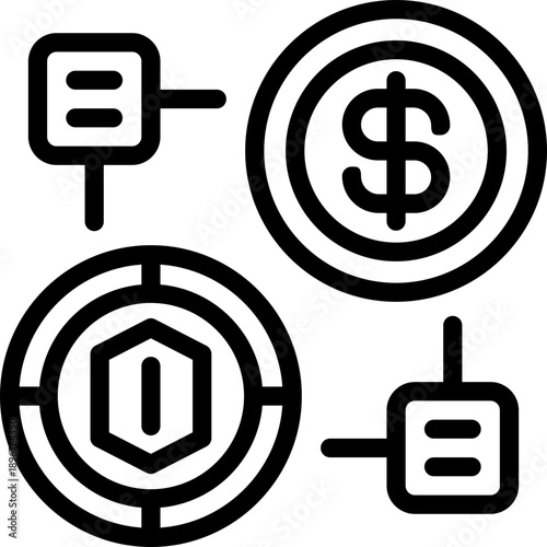 token line icon. Clean and minimalist vector icon for websites, mobile apps, presentations, and logos. Fully scalable and customizable for any project.