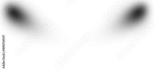 Abstract blurry dark oval shapes on a Transparent PNG background creating minimalist contrast