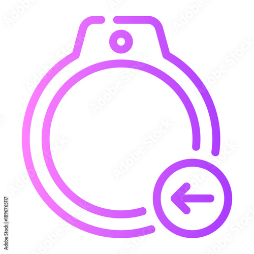 left arrow gradient icon