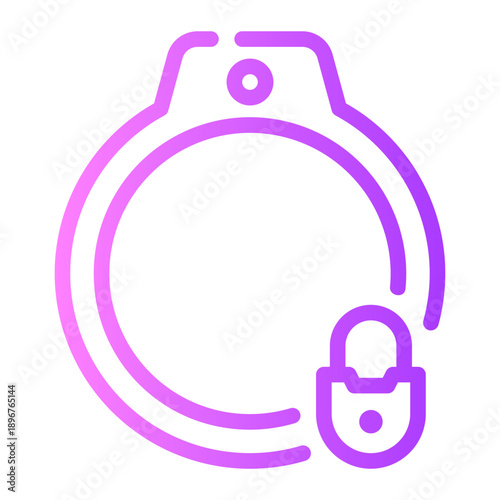 padlock gradient icon