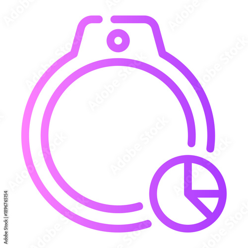 pie chart gradient icon