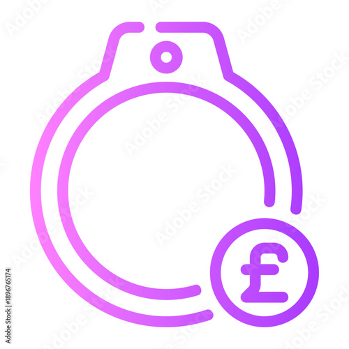 pound gradient icon