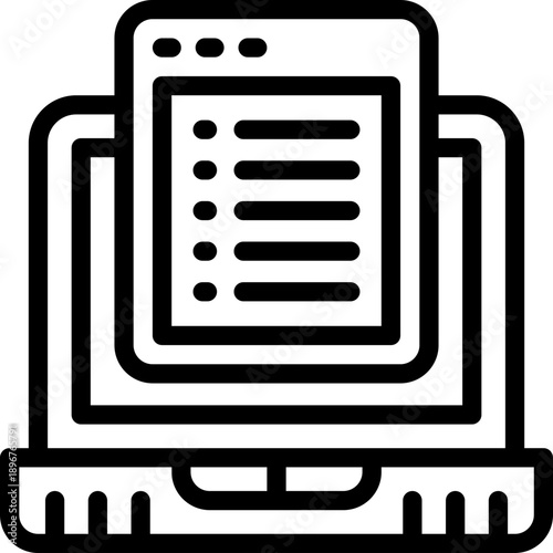 copywriter line icon. Clean and minimalist vector icon for websites, mobile apps, presentations, and logos. Fully scalable and customizable for any project.