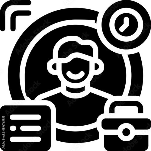 flexible glyph icon. Strong and solid vector icon for websites, mobile interfaces, presentations, and visual branding. High quality and easy to edit.