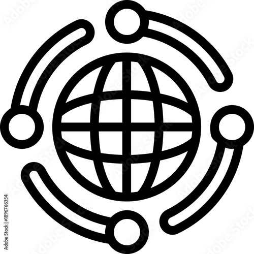 global line icon. Clean and minimalist vector icon for websites, mobile apps, presentations, and logos. Fully scalable and customizable for any project.