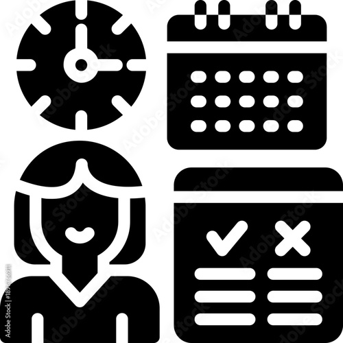 discipline glyph icon. Strong and solid vector icon for websites, mobile interfaces, presentations, and visual branding. High quality and easy to edit.