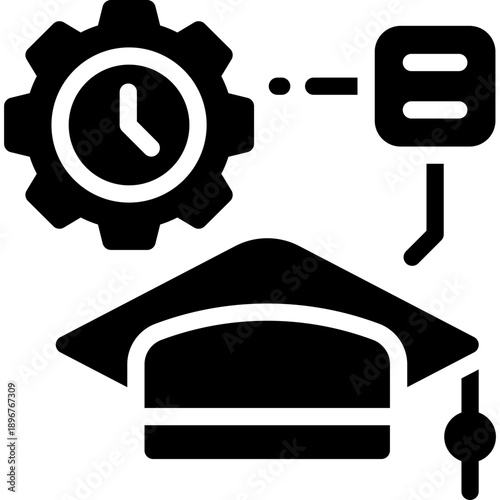 career path glyph icon. Strong and solid vector icon for websites, mobile interfaces, presentations, and visual branding. High quality and easy to edit.