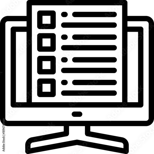 calendar line icon. Clean and minimalist vector icon for websites, mobile apps, presentations, and logos. Fully scalable and customizable for any project.