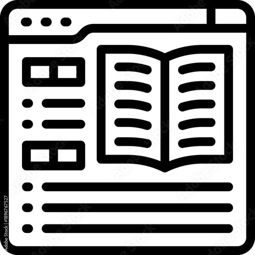 career promotion line icon. Clean and minimalist vector icon for websites, mobile apps, presentations, and logos. Fully scalable and customizable for any project.