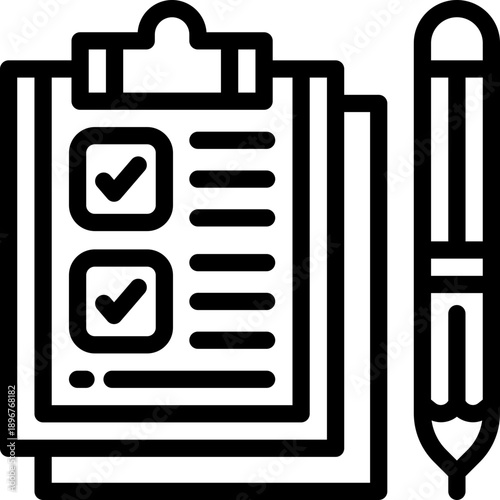 list line icon. Clean and minimalist vector icon for websites, mobile apps, presentations, and logos. Fully scalable and customizable for any project.