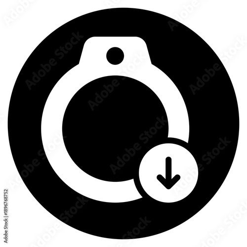 down arrow glyph icon