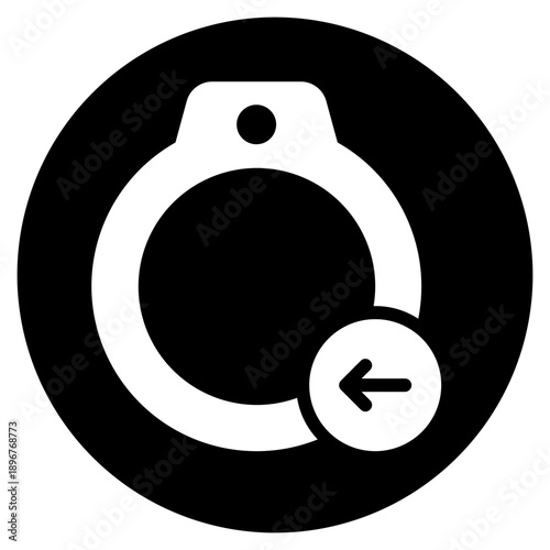 left arrow glyph icon